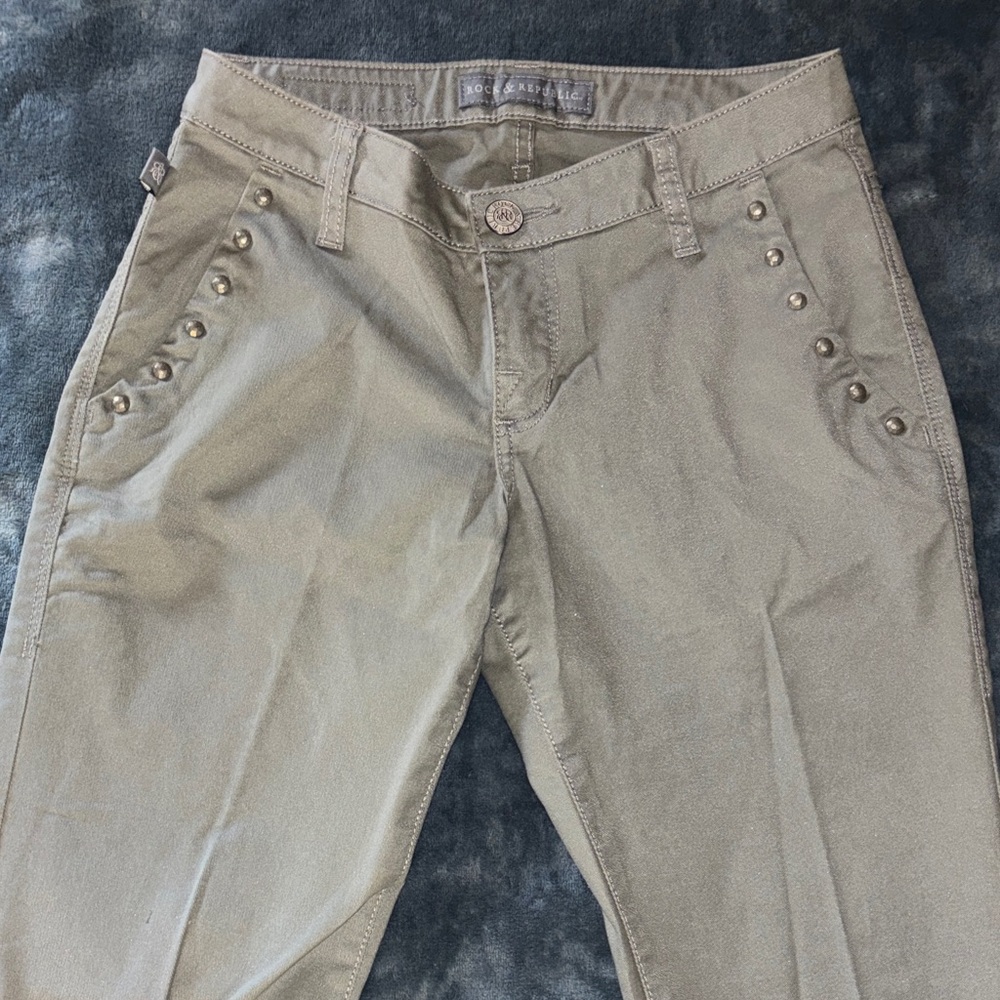 Rock & Republic Women's Olive Skinny Jeans